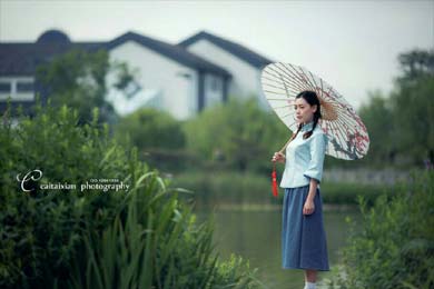 烟雨青花恋江南