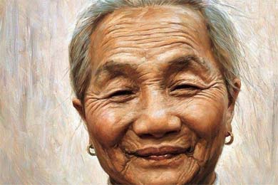 在人间,天堂的张望,奶奶